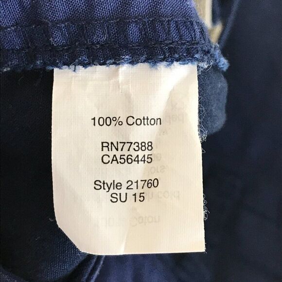 J. Crew Factory Broken-In Chino Short Women's Size 12 Blue 100% Cotton Summer - Picture 9 of 10
